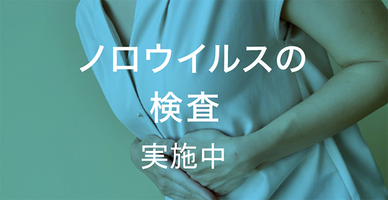 ノロウイルスの検査実施中